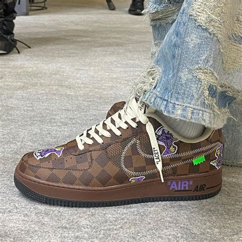 af1 x lv nere|Louis Vuitton x Nike Air Force 1: Shoes & More .